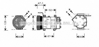 AVA QUALITY COOLING rtk106 -  Компрессор, кондиционер